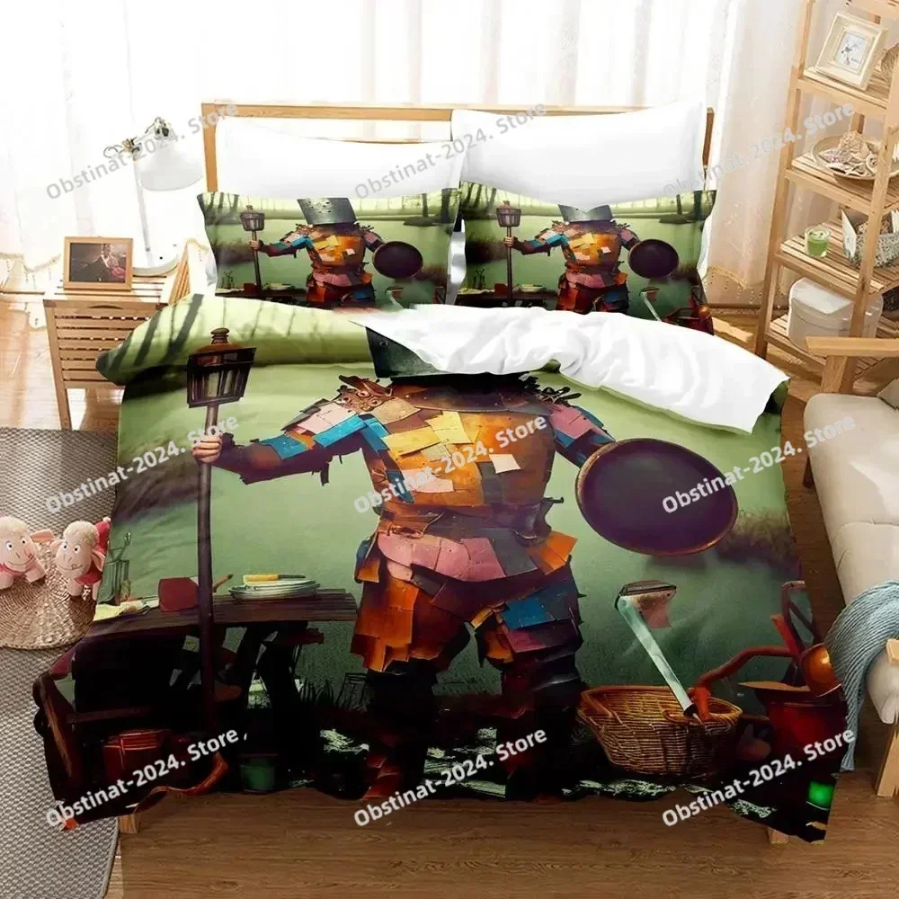 3D Game Rivalia Dungeon Raiders Bedding Set Printed single Comforter Quilt Duvet Cover Pillow Case 3 Pieces Sets Kids Adult Size
