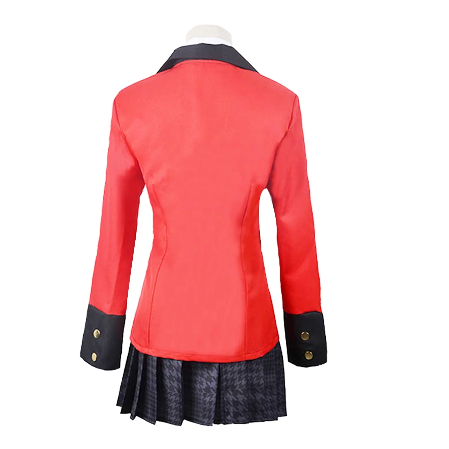 Anime Kakegurui Cosplay Kostüm Jabami Yumeko Yomoduki Runa Cosplay Schuluniform Hoodie Mantel Anzug Perücke Frauen Halloween Kostüm