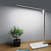 LED Desk Lamp Dimmable Table Lamp Reading Lamp with USB Charging Port, 5 Lighting Modes, Touch Control, 45 Minutes Timer