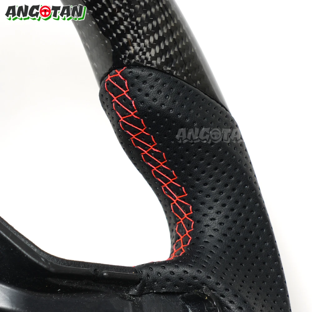 

Руль из углеродного волокна для Ford Raptor F-150 F150 со светодиодным дисплеем, спортивное колесо с подогревом по индивидуальному заказу, аксессуары 2021-2024