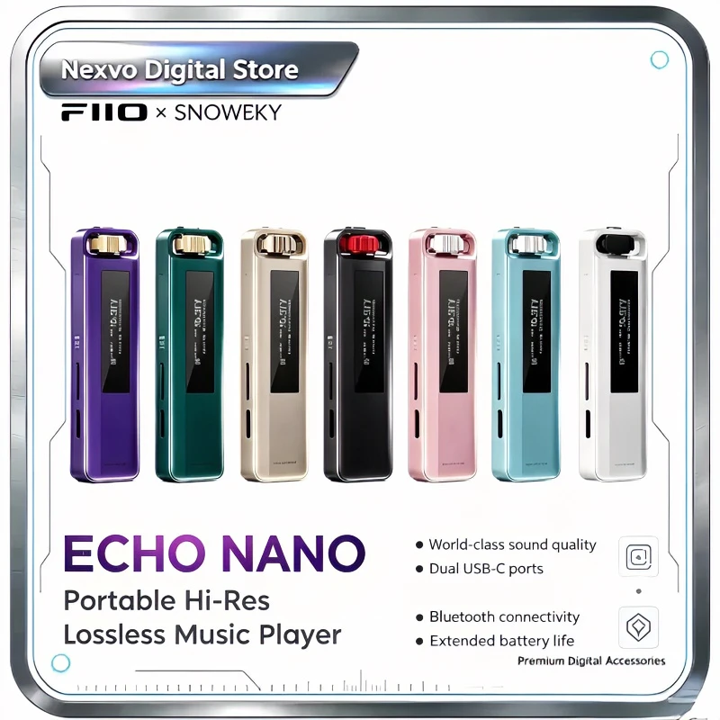 Портативный Hi-Fi музыкальный плеер FiiO SnowSky ECHO NANO с поддержкой lossless-аудио, DAP, портативный MP3-плеер для аудиофилов