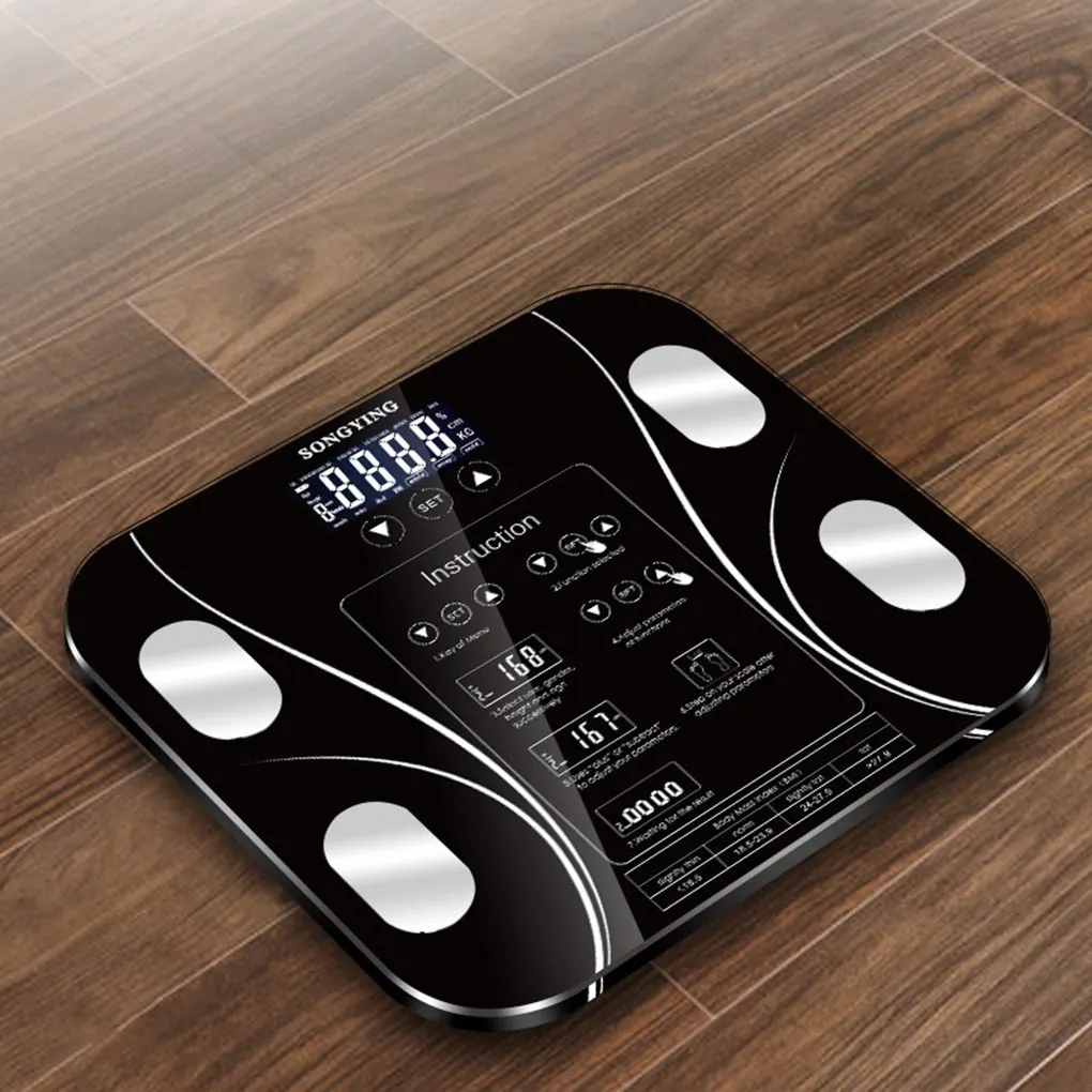 Body Fat BMI Scale Digital Human Weight Scales Floor LCD Display Body Index Electronic Smart Weighing Scales