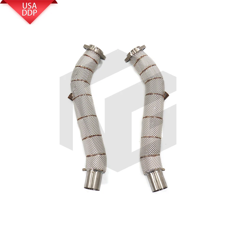 

ING for Ferrari F360 3.6L exhaust pipe with heat shield high temperature resistant,upgraded and modified by TIG manual welding