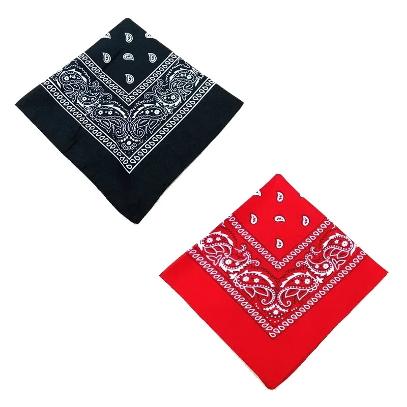 1/2 Stuks Mannen Vrouwen Katoen Bandana Haarband Cowboy Heren Biker Sport Hoofddeksels Pols Hairwrap Enkelzijdig Hoofd wrap Sjaal Paisley