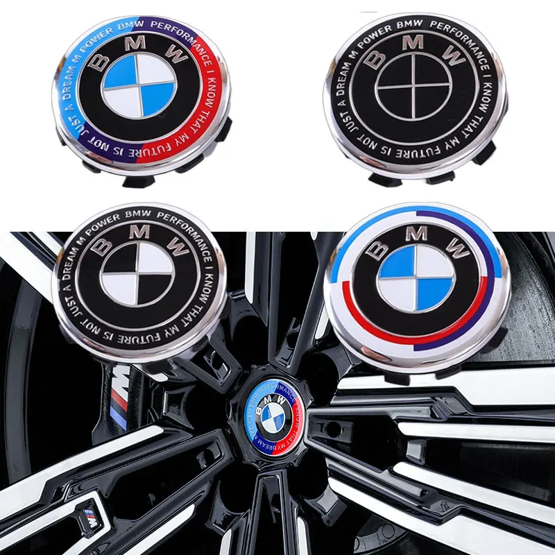 4pcs 56mm 68mm Car Styling Wheel Center Caps Emblem Hub Cover Badge For BMW F30 F10 E90 F20 E46 E60 E70 E39 E36 E87 X1 X2 X3