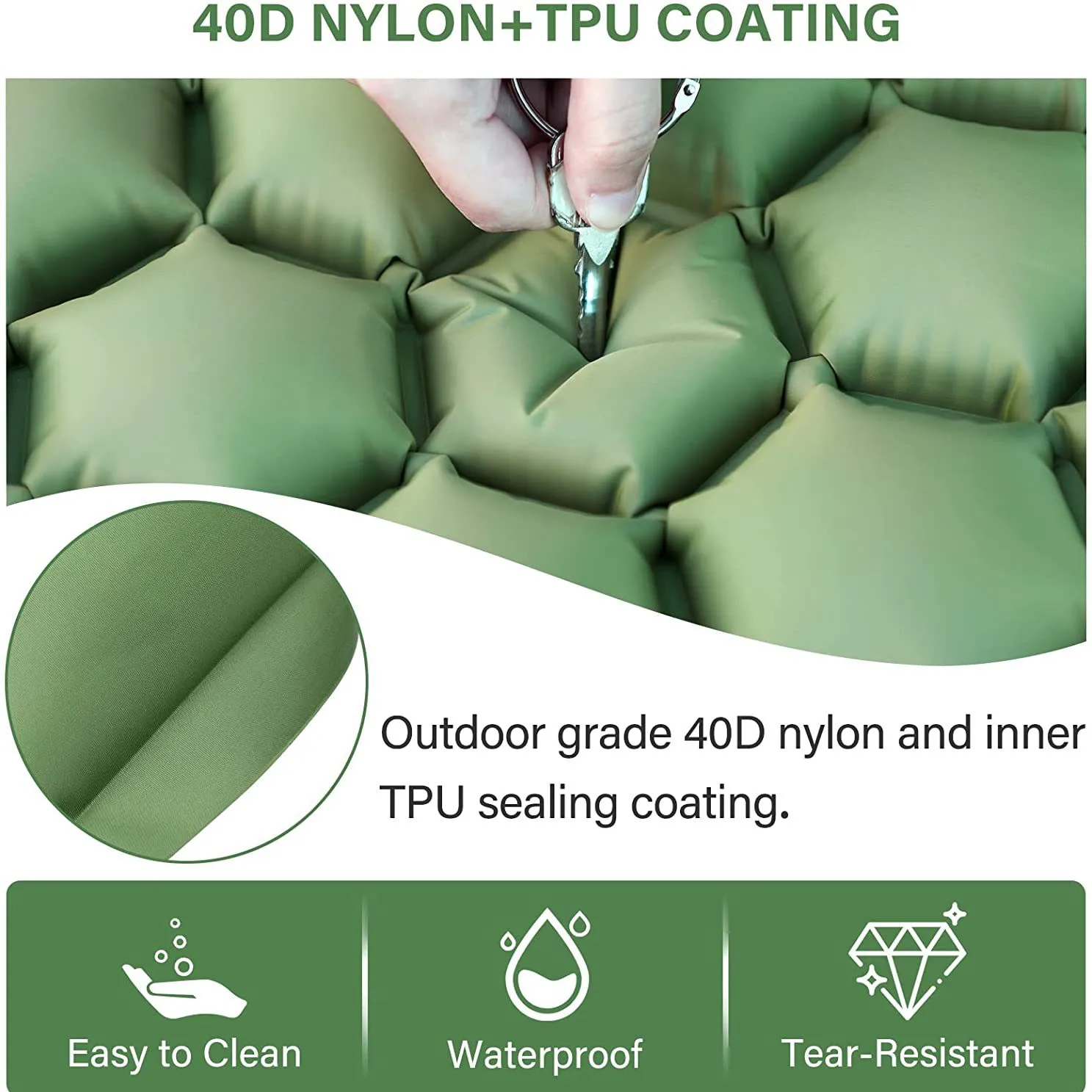 Iatable حصيرة شخص واحد مكتب قيلولة وسادة كام في الهواء الطلق البرية كام S وسادة وحصيرة مشتركة مكتب قيلولة الهواء Cuion