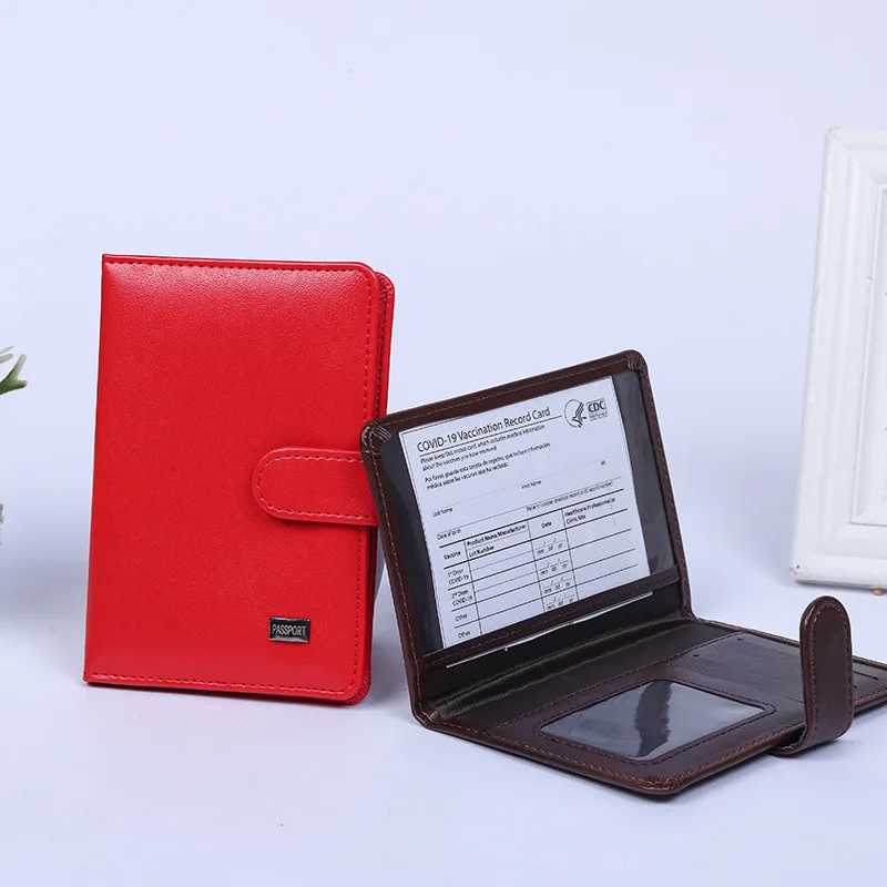 Etui na paszport podróżny Męskie etui w stylu retro na ochraniacz na paszport Portfel Hasp Organizer na dokumenty Etui na karty ze skóry Pu