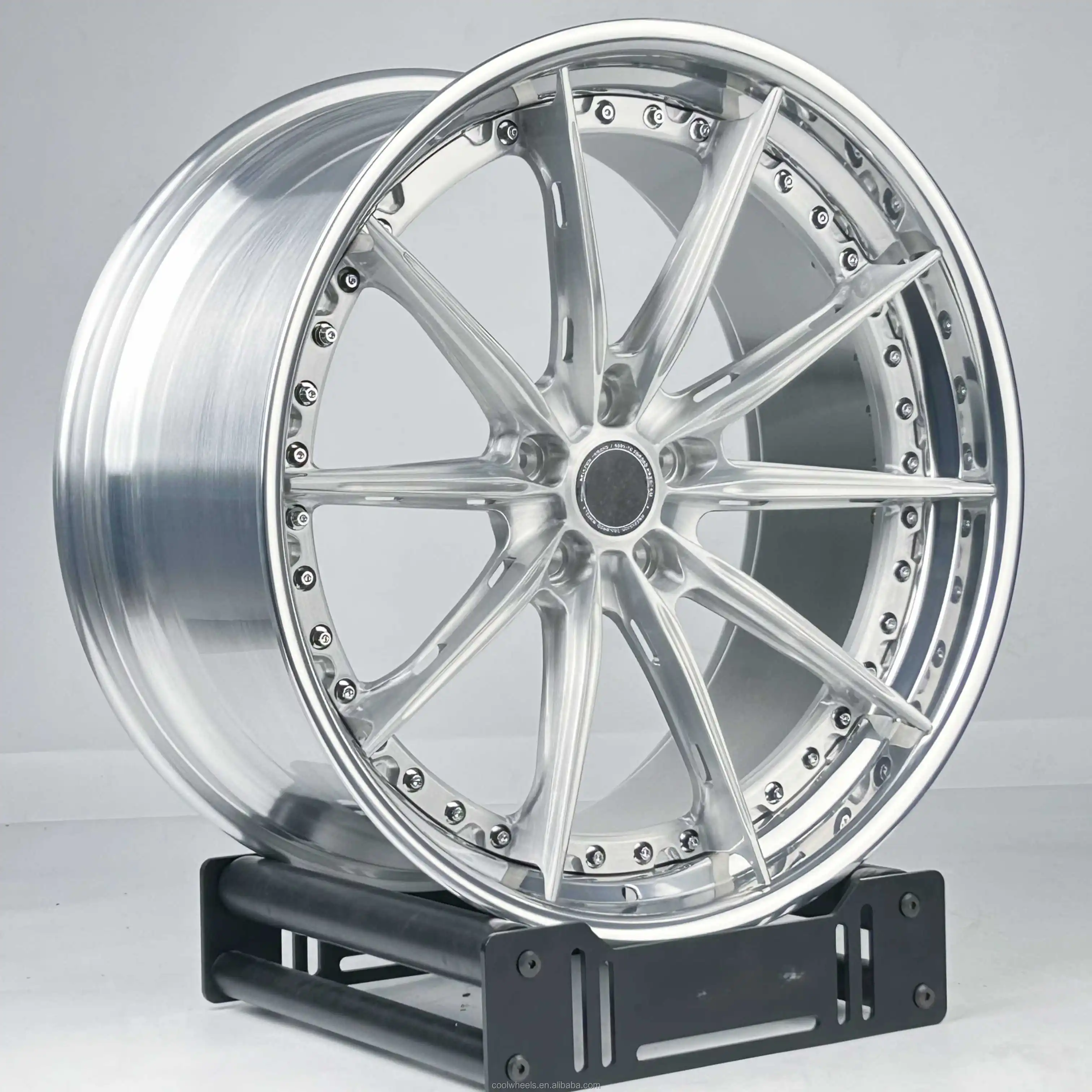 

Bku 2 Piece Wheels for Lamborghini Huracan Urus Aventador Gallardo 20 21 22 Inch Rims Full Polished Alloy Forged 5x112 Wheels