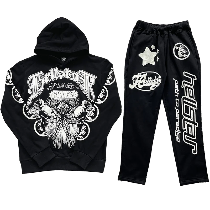 Hellstar Studios Hoodie Pants Casual Sportswear Sweatshirt with Hood Autumn Collection Men's Fashion 2023 Summer 