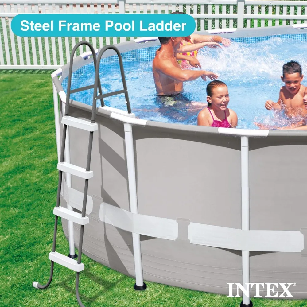 

Steel Frame Above Ground Swimming Pool Entry/Exit Ladder for 48" High Wall Pools, 300 Pound Capacity, Accessory Only