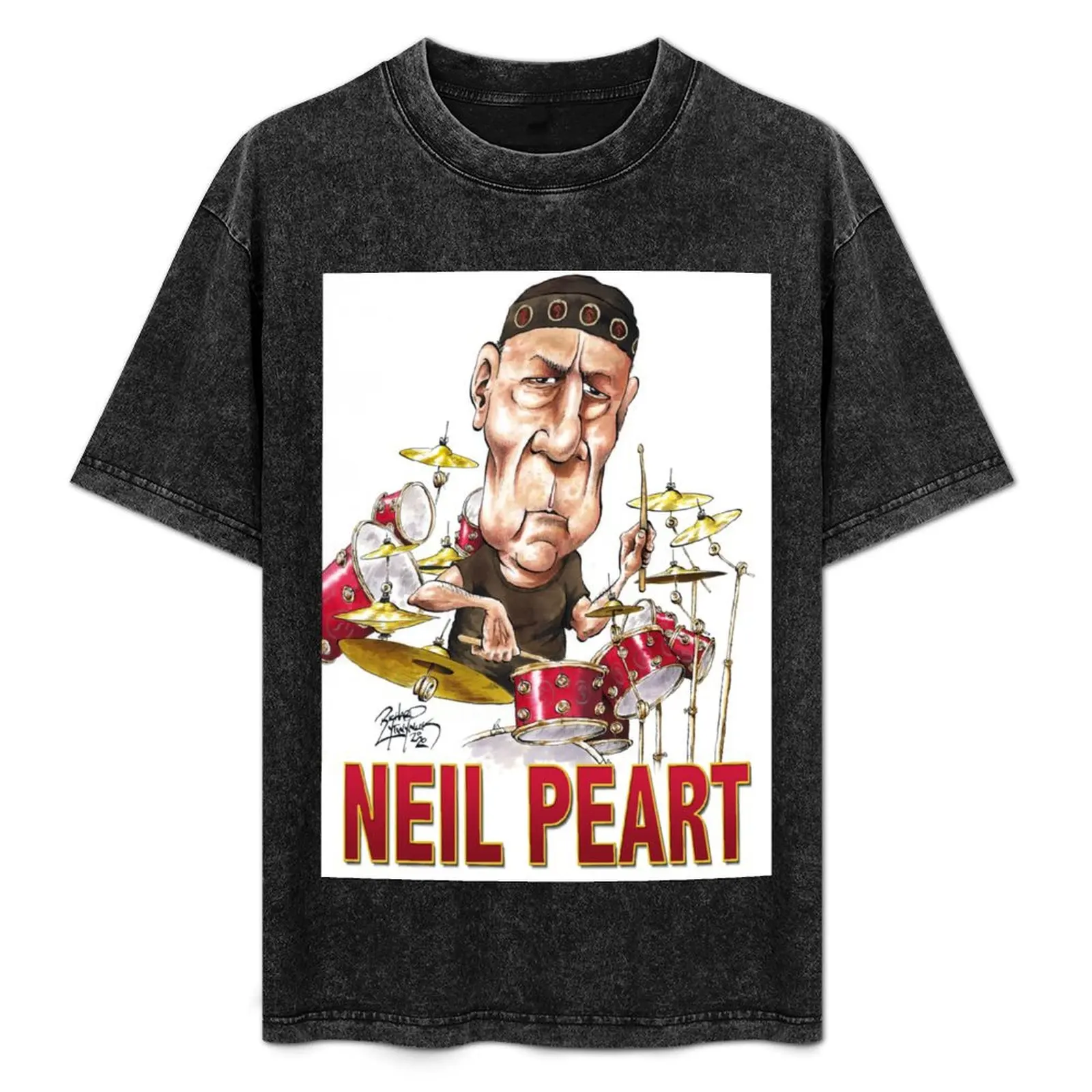 

Neil Peart T-Shirt blue archive anime tshirt anime Men's cotton t-shirt