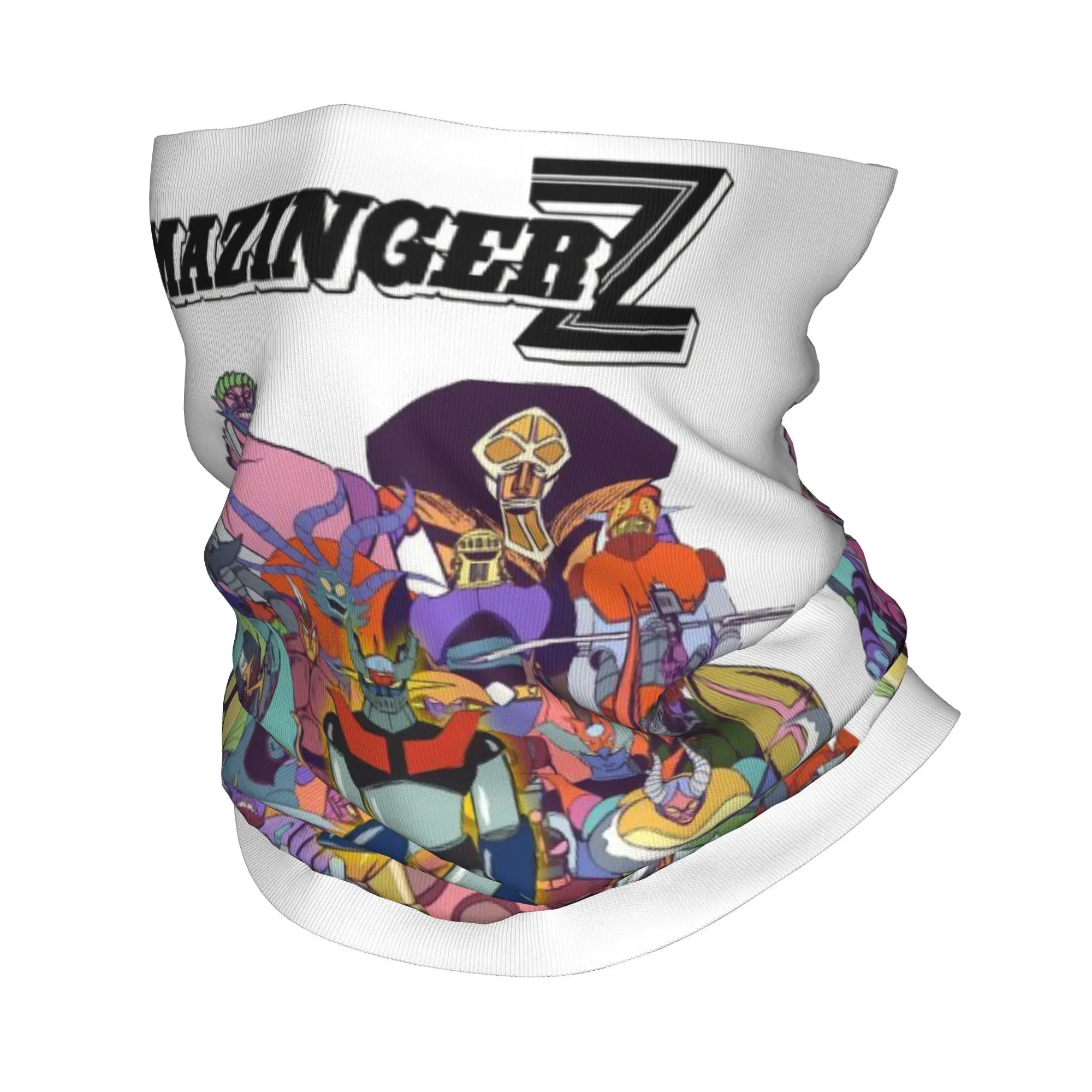 Custom UFO Robot Grendizers Mazingers Bandana Neck Gaiter Windproof Face Scarf Cover Women Men  Headband Tube Balaclava