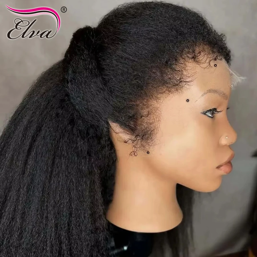 غريب شعر طبيعي مفرود الباروكات جاهزة لارتداء 13x 4/13x6 HD الدانتيل الجبهة خصلات الشعر المستعار الإنسان ياكي أمامي الدانتيل الباروكة 9X6 الدانتيل إغلاق الباروكات #4