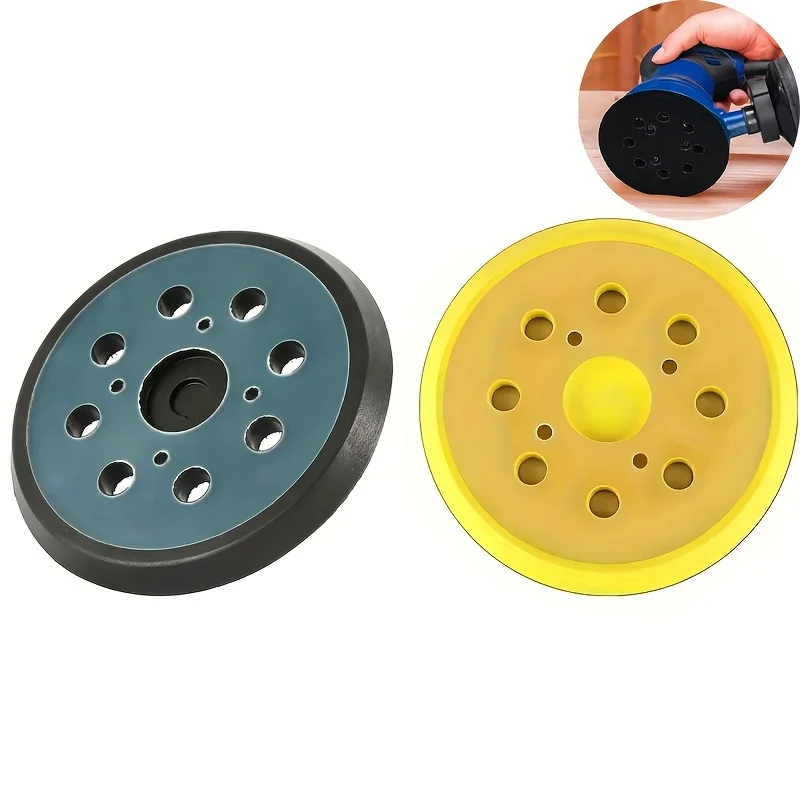 

1 шт., 125 мм, 5 дюймов, шлифовальная подушечка, 8 отверстий, шлифовальный диск, шлифовальные подушечки с крючком и петлей для электрической орбитальной шлифовальной машины, полировки