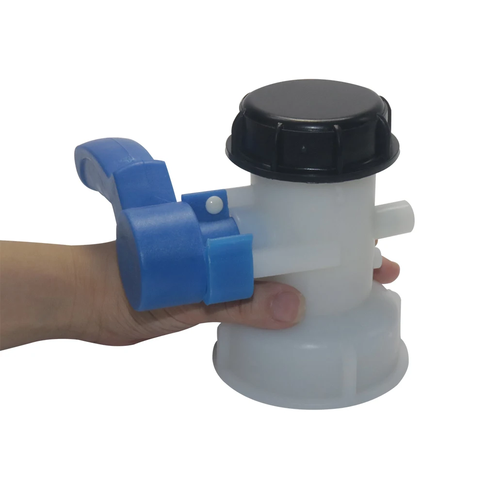 IBC 1000L Ton Barrel Valve Fitting 75mm S60 To S60x6mm IBC Tank Adapter 2inch Thread Valve Coupling For Outdoor Rain Bucket
