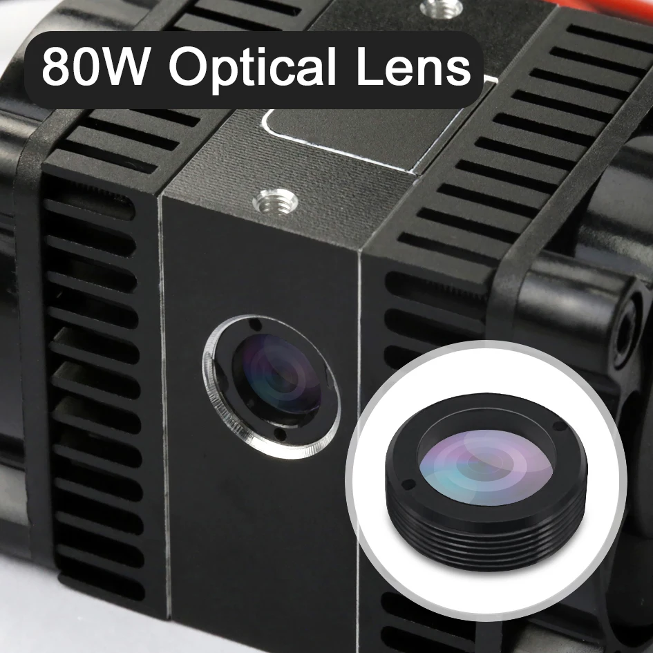 Lazer ağacı 40W 80W optik Lens lazer modülü adaptör lazer gravür için lazer kafası lazer kesim modülü ahşap işleme aletleri