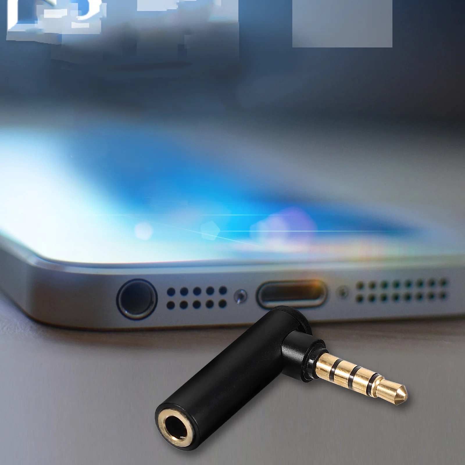 

5pcs 3.5Mm 90 Degree Adapter Aluminum Gold Plated Male To Female Right Angle Connector For Phone Tablet Laptop Mp3 Microphone