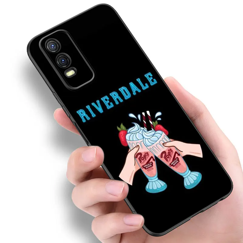 Riverdale Southside Serpents Silicone Phone Case For V27 V30 Pro V29e Y27 Y55 Y78 5G Y02S Y15S Y17S Y21S Y33S Y76S Y16 Y35 Y36