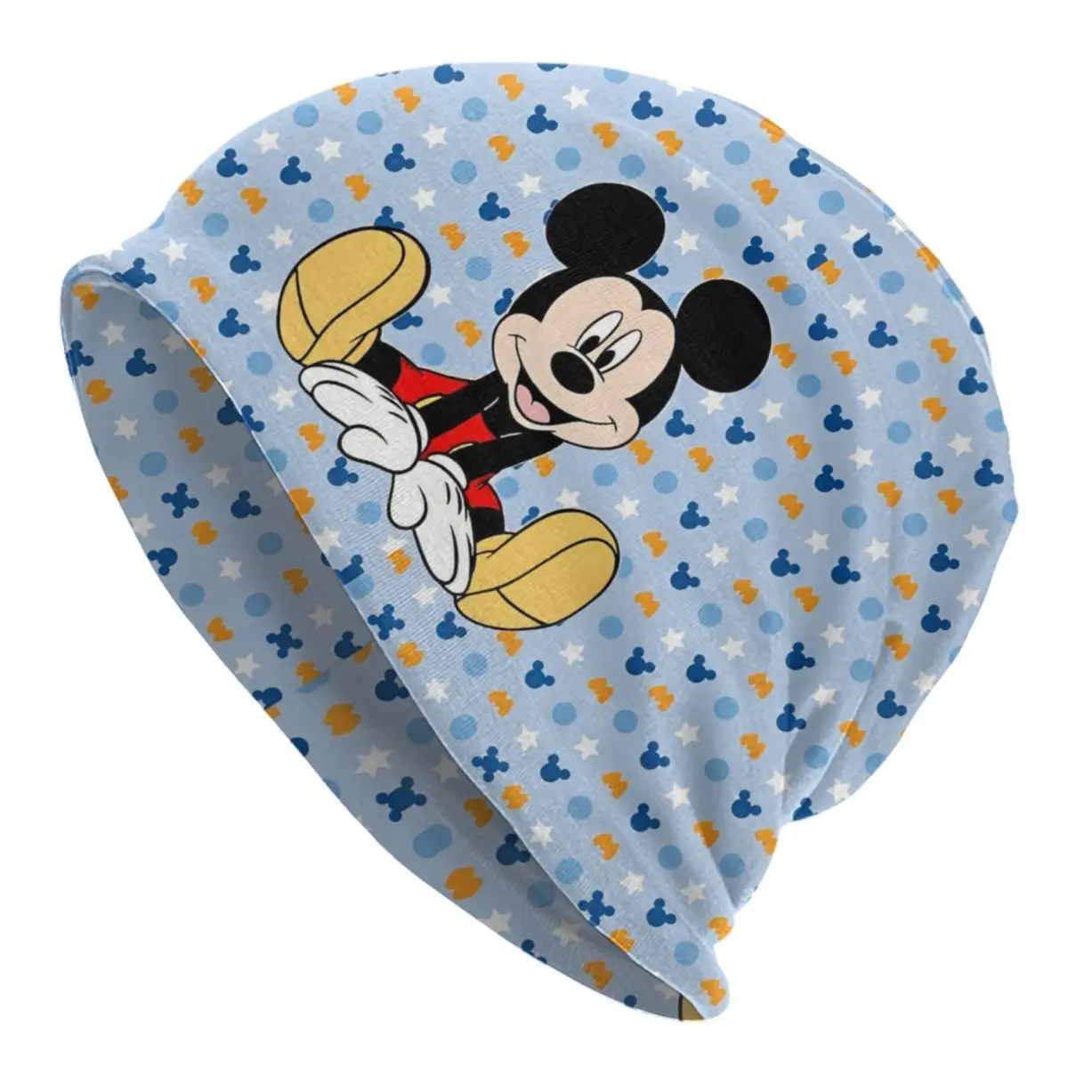 

Custom Cute Mickey Mouse Skullies Beanies Caps Unisex Winter Warm Knit Hat Men Street Adult Fashion Cartoon Bonnet Hats Ski Cap