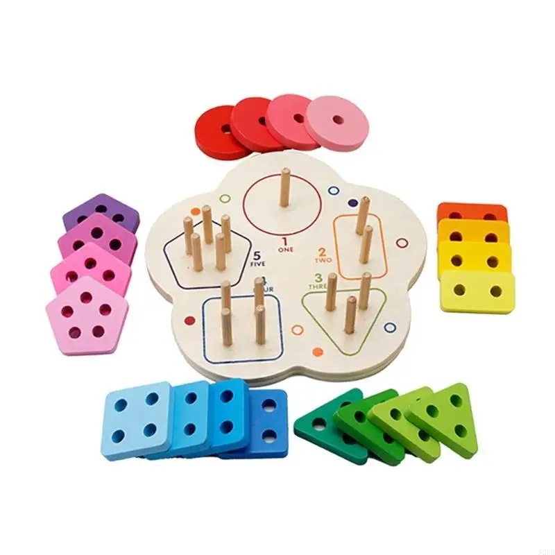 Kindergarten Fraction Learning Toy per il puzzle Block A2UB della scuola elementare