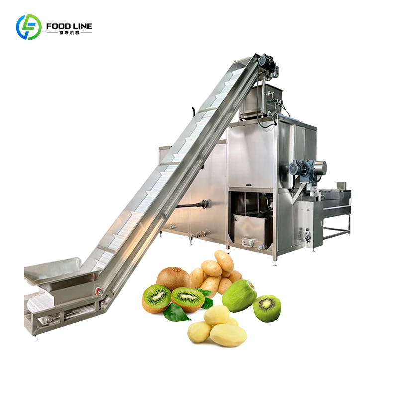 Automatic Potato Steam Peeler Electric Grape Peeling Machine Factory Price Commercial Fruit Vegetable Skin Remover Customize
