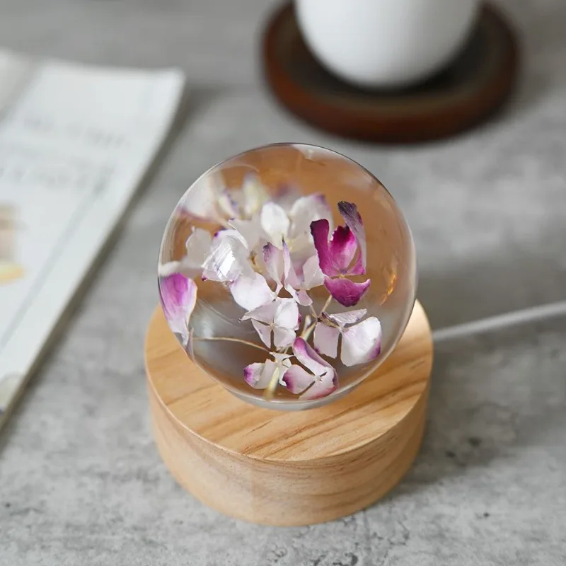 Decorations Resin Crafts Gifts Home Decorations Forever Rose Hydrangea Lantern Customized Gift Set