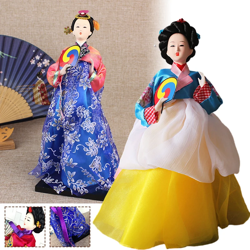 

Korean Traditional Palace Hanbok Geisha Figurine Hanbok Dolls Restaurant Sushi Shop Decor Ornament Art Craft Collection Gifts