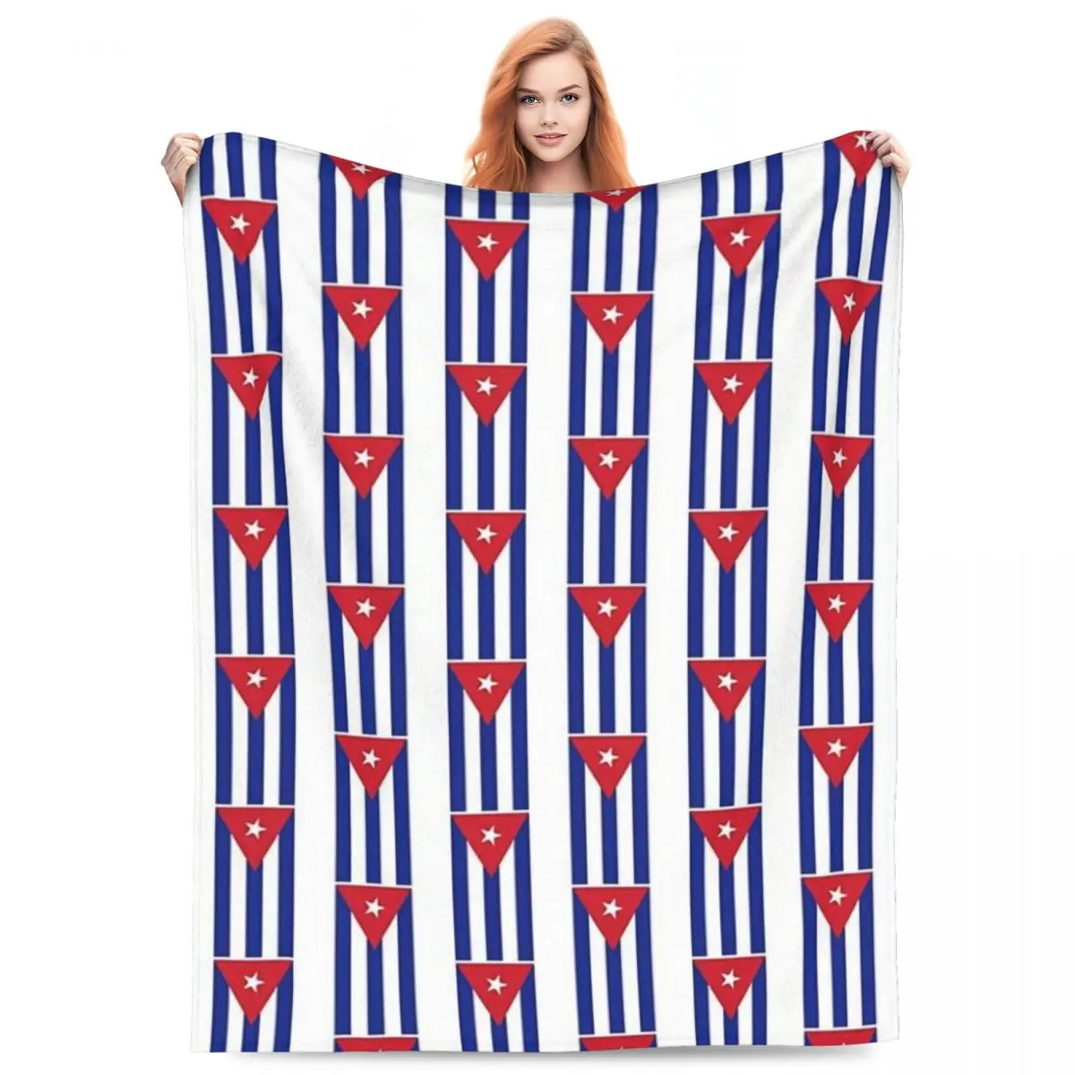 

Cuba Cuban National Flag Blankets Flannel Sofa Super Soft Throw Blankets for Couch Bedding Office Throws Bedspread Quilt