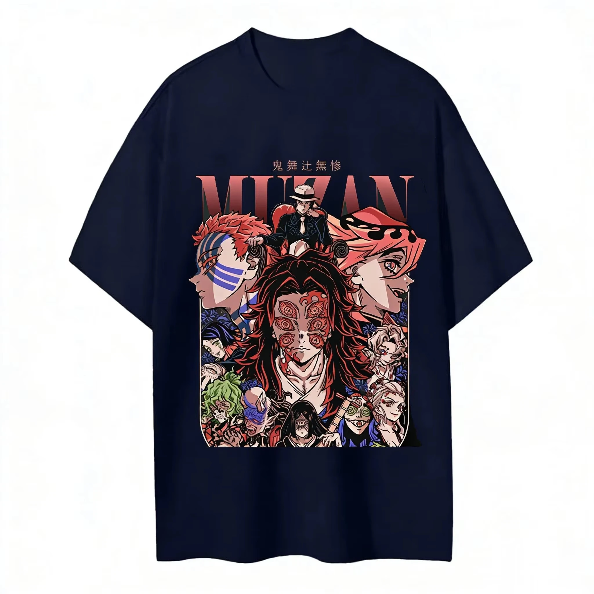 Camiseta De Anime Para Hombre Y Mujer, Diseño Gráfico De Demon Slayer Muzan Kibutsuji, Camiseta De Verano 2026 De Algodón, Manga