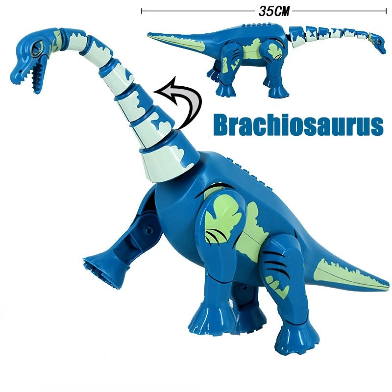 Big Size Jurassic Dinosaur World Tyrannosaurus Rex IndoRaptor Triceratops Figure Building Block Toy gift