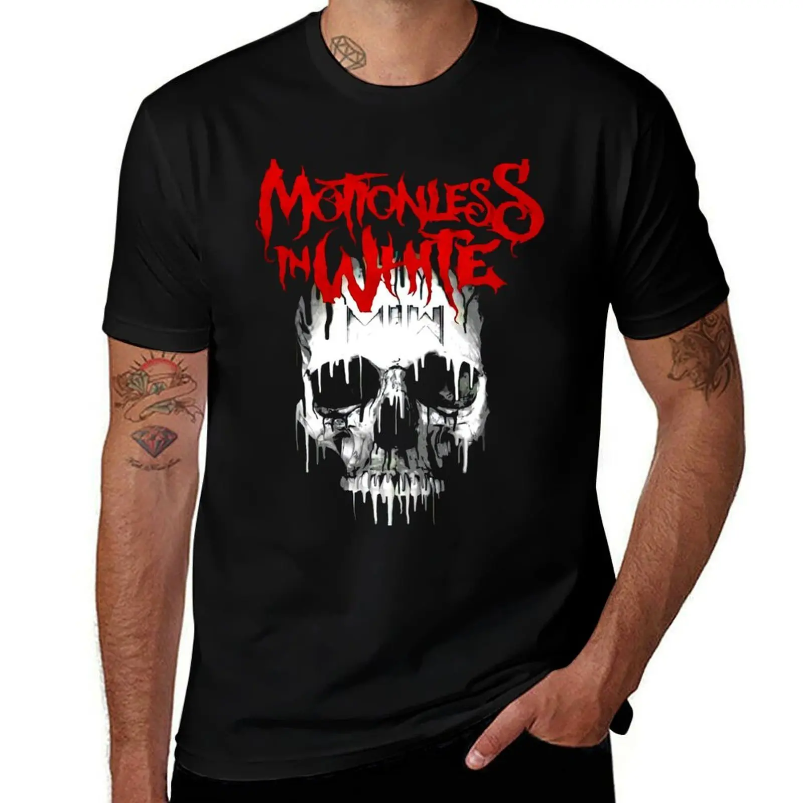 

Skull MIW ..Motionless White ===Trending 1 Motionless in white T-Shirt Trendy Pattern T-Shirt for Men