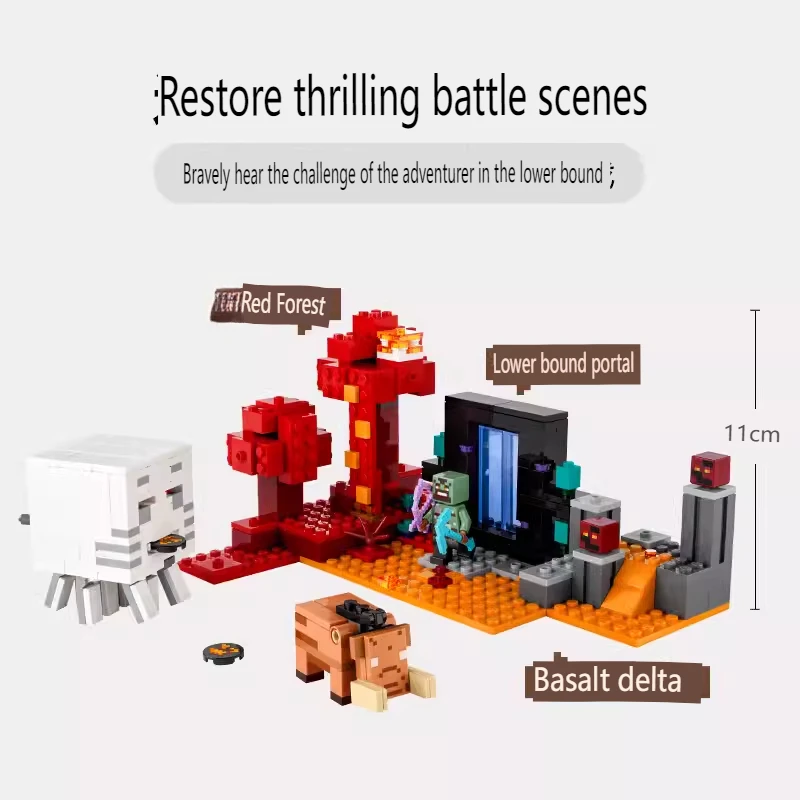 401PCS MOC World Lower Bound Portal Ambush Warthog Orc Aberdeen Assembled Building Block Toy Boy Birthday Christmas gift