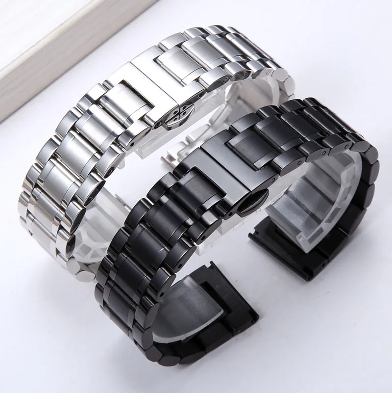 Watch Band For LONGINES WatchBand Stainless Steel Bracelet Original Master Crescent 12/13/14/15/16/17/18/19/20/21/22 mm Strap