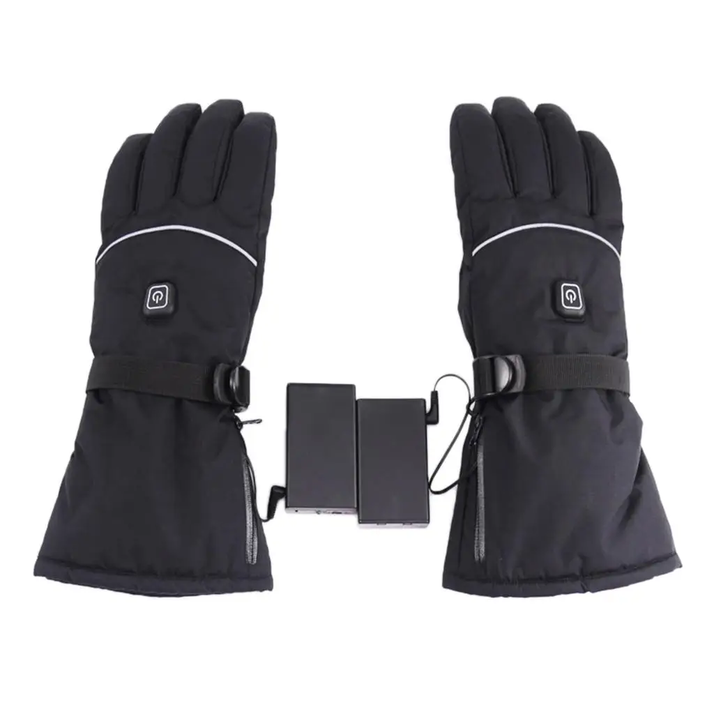 Motorcycle Electric Heated Gloves Men Rechargeable Outdoor Riding Camping