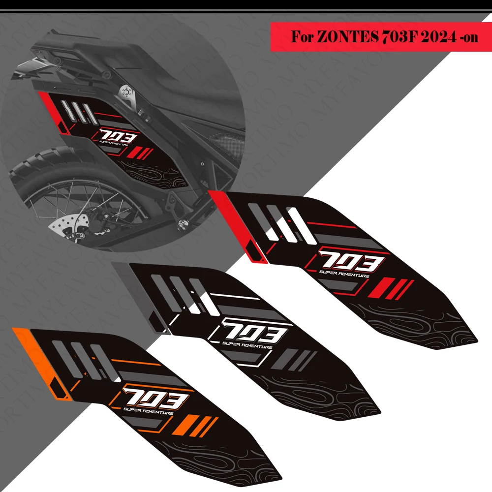 For Zontes  ZT703-F ZT-703F ZT 703F 703 F Adventure Bike Tank Pad TankPad Cap Grips Gas Fuel Knee Stickers Decals Protector