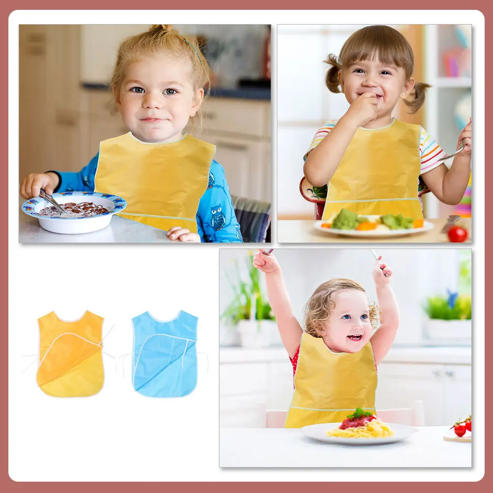 

2Pcs Sleeveless Waterproof Painting Apron Kids Art Smock for Drawing Cooking Toddler Paint Bib Kindergarten Smock