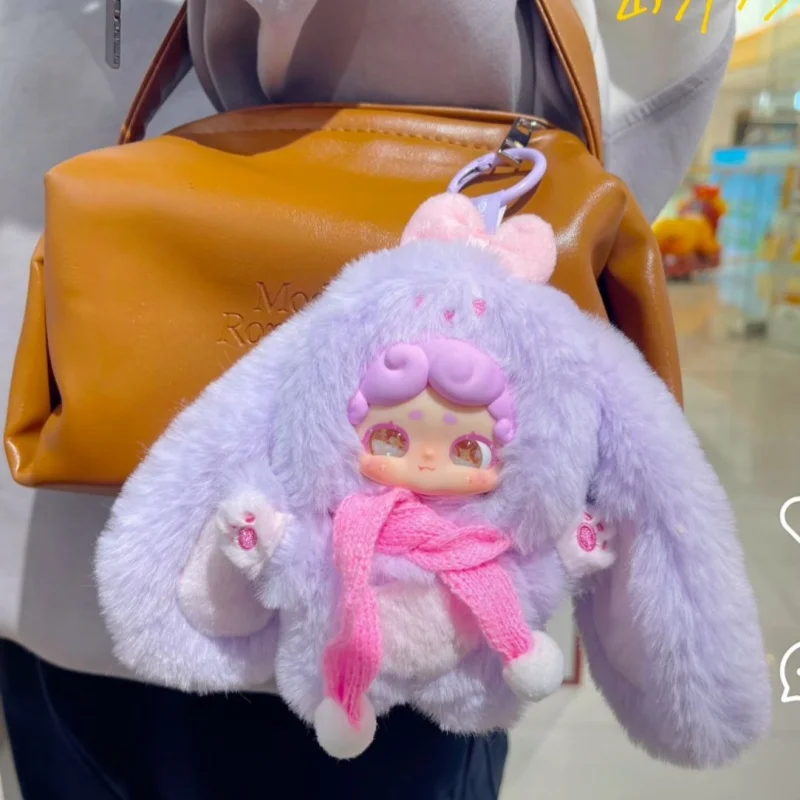 Официальная серия Lucky Deer Nai Goodnight Bunny, плюшевая слепая коробка, струящиеся песочные глаза, милая модная игрушка, подвесное украшение, подарок