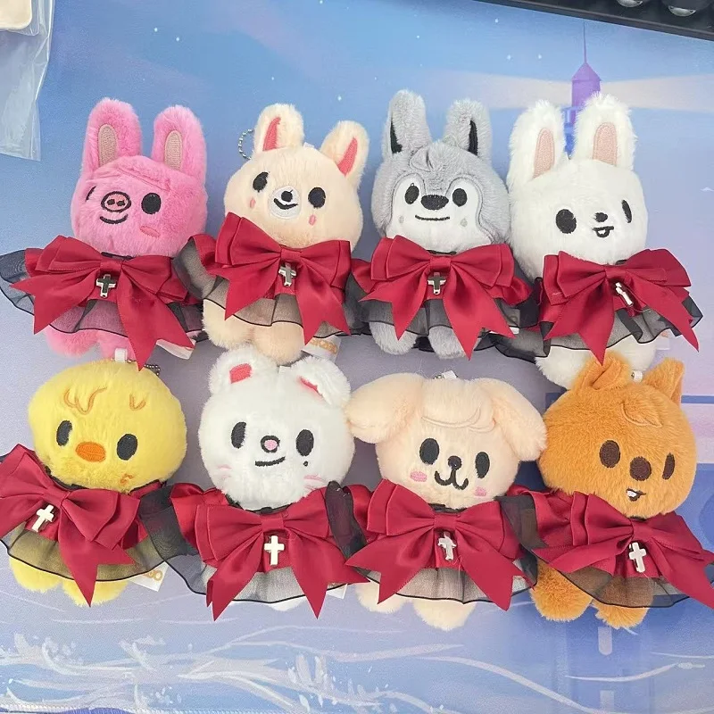 

12 см плюшевая игрушка Stray Kids Kawaii Skzoo, плюшевый брелок с героями мультфильмов, мягкая кукла-компаньон, игрушка, украшение комнаты, детский подарок