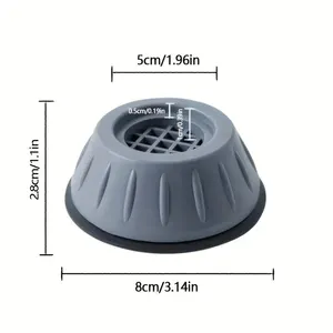 Universelle Anti-Vibrations-Füße Pads, Gummi-Matte, Slipstop, stille Dämpfer, Stand, Waschmaschine, Kühlschrank, Möbel, Fußpolster, 4pcs 10 Hauptverkaufsunterstützungsunterstützung - №3