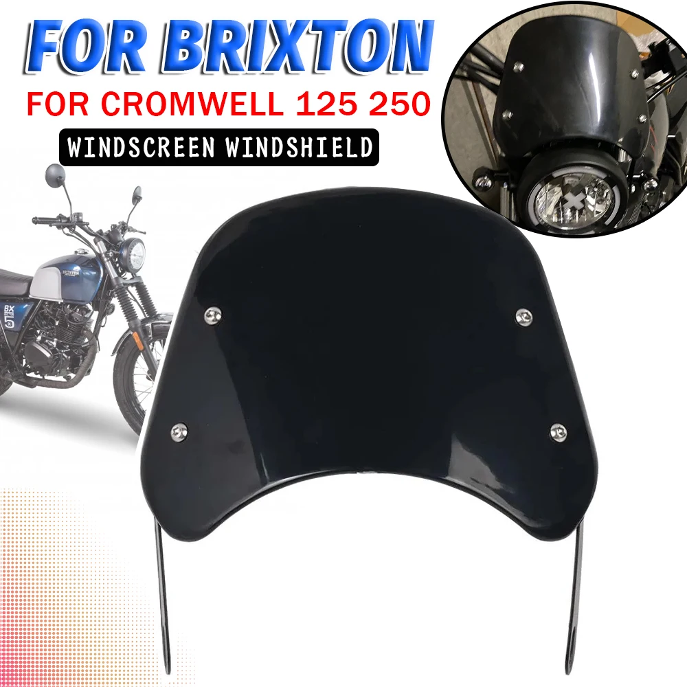 Cubierta antipolvo para Brixton Cromwell, Deflector de viento para parabrisas, protector de carenado, accesorios para Brixton Cromwell 125 250 BX125 BX125R BX150
