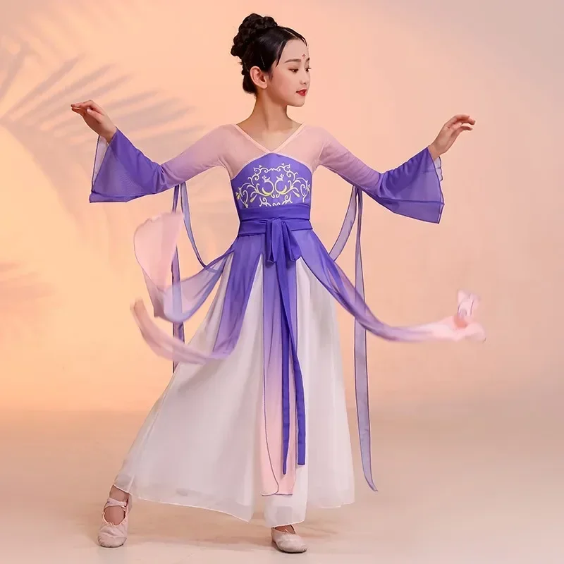 Odzież do ćwiczeń tańca klasycznego Narodowe nowoczesne występy Kostiumy do tańca Yangko Dziewczyny Hanfu Elegancka odzież do tańca dla fanów