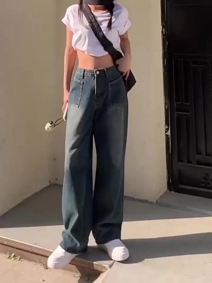 

Женские прямые джинсы, эластичные женские качественные текстурированные материалы, женские джинсовые брюки, модные, удобные, долговечные