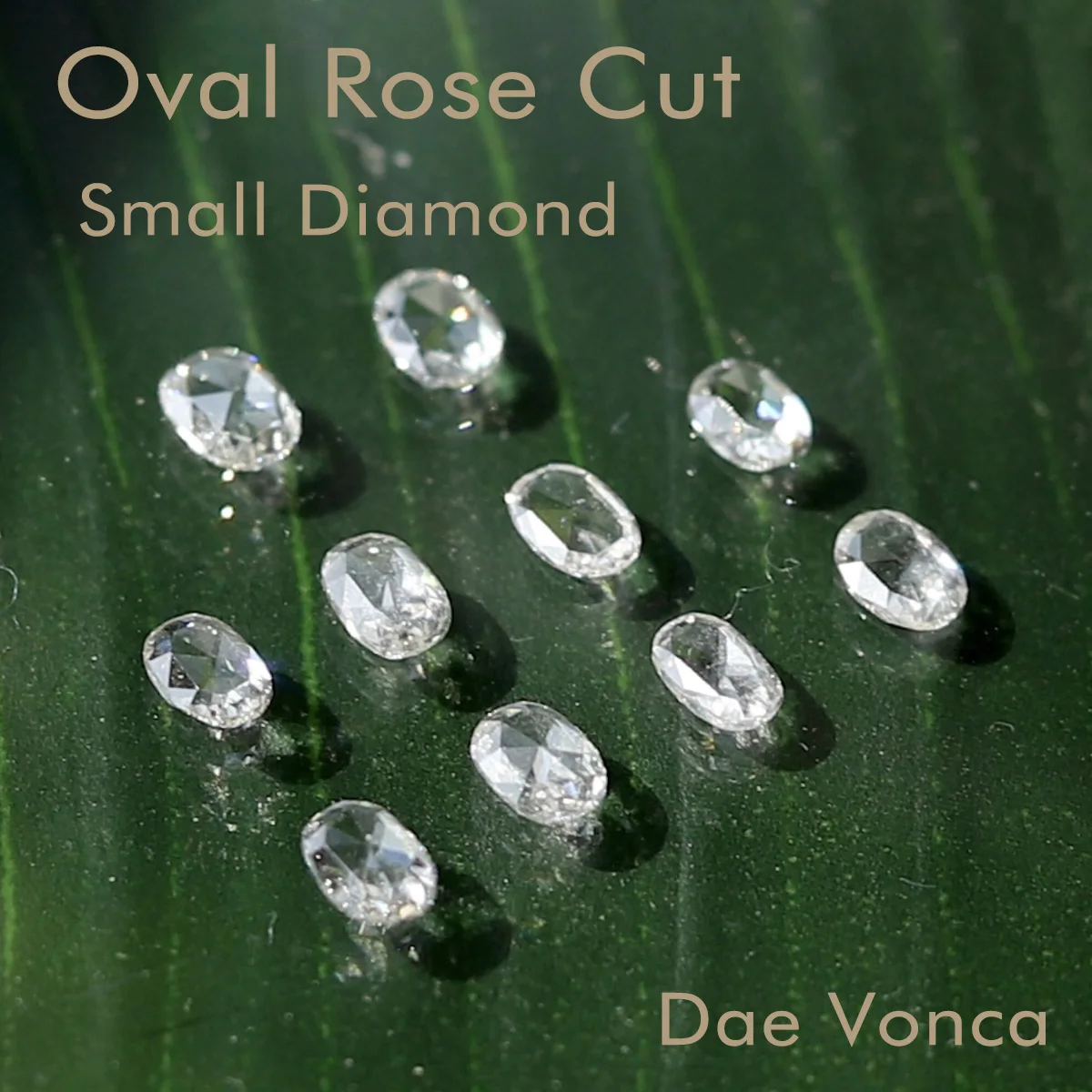 

Small Oval Rose Cut Lab Grown Diamond 1CT Different Sizes Lab Melee Diamond DEF VS/VVS Small Lab Diamond For Custom Jewelry