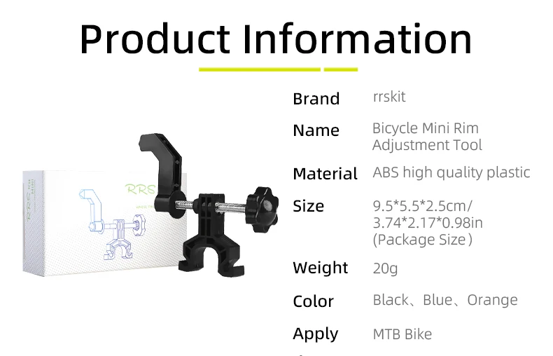 Rrskit Fahrrad Rad Abrichten Ständer Fahrrad Felgen Einstellung Werkzeuge Mountainbike Rad Reparatur Werkzeuge Radfahren Zubehör – Detail 4