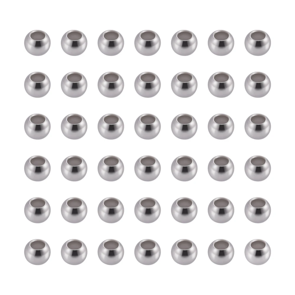 1000pcs 3 4 5mm 304 Stainless Steel Spacer Beads Loose Charm Beads Round for Jewelry Making DIY Bracelet Necklace Finding