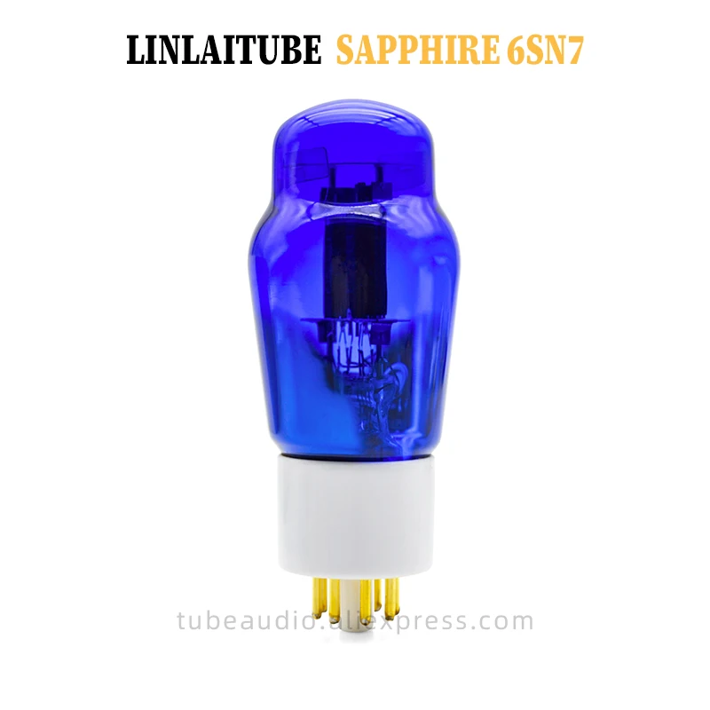 Linlai Sapphire 6SN7 Tube Upgraded CV181/6H8C/ECC32/6N8P/6SN7 Matched Pair Gift Box Quality Guaranteed