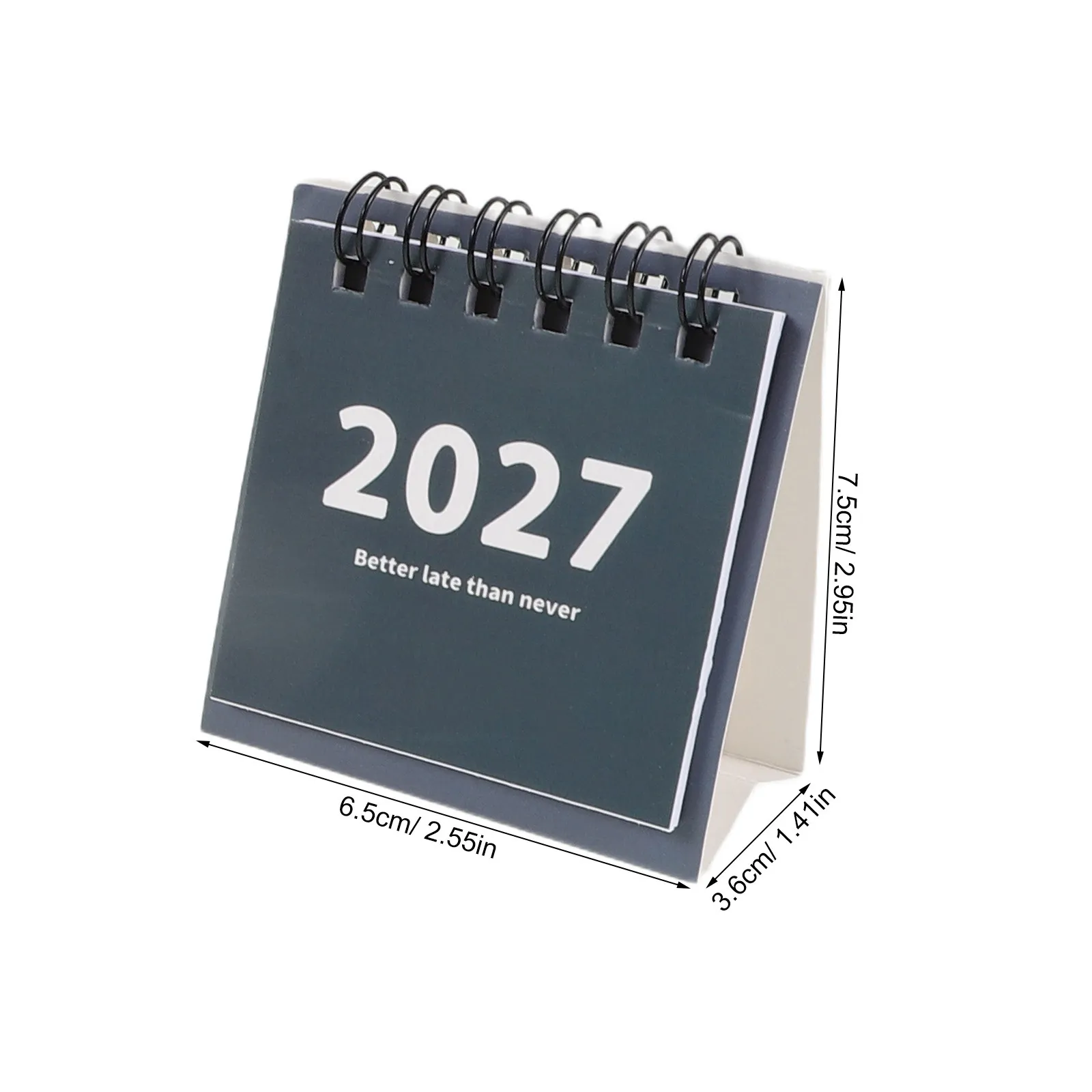 4Pcs Mini Desk Calendar 2027 Compact Small Standing Flip Monthly Paper Desktop Planner for Office Work Mini Flip Calendar