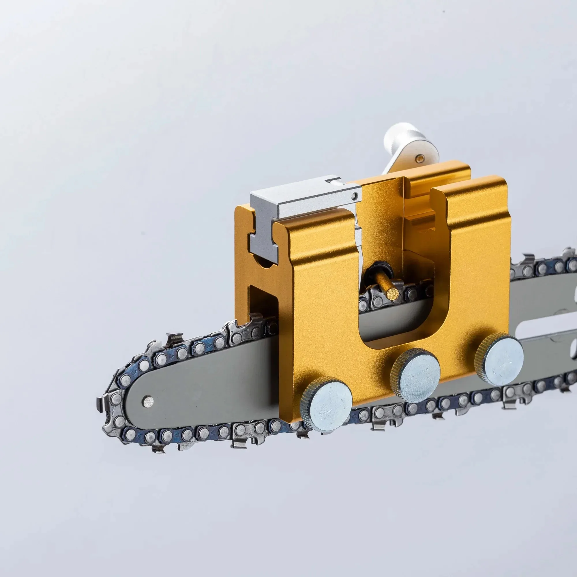 Hand Chainsaw Sharpener With 3 Grinding Heads Gasoline Chainsaw Fix Chain Sharpening Machine Repair Tool For Electric Saws Chain