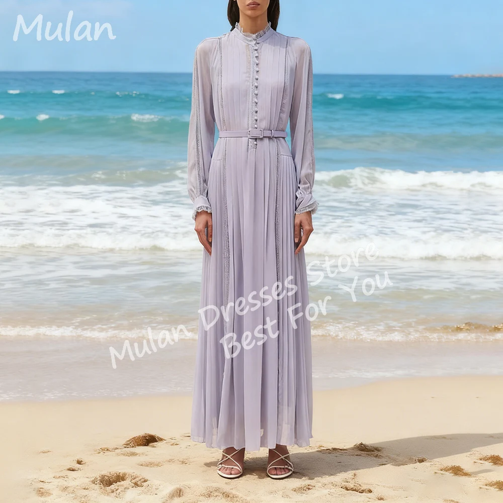 

Customized New In Elegant Long Evening Dresses with Sleeve for Special Occasions Arabia Dubai Women Gala Prom Party Gowns 2025