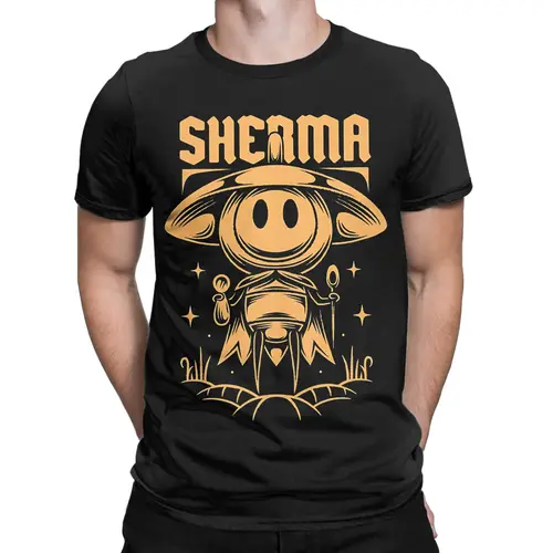 Imagen 2 del producto Camisetas para hombre Hollow Knight Silksong Sherma Vintage 100% camisetas de algodón camisetas de manga corta ropa de cuello redondo regalo
